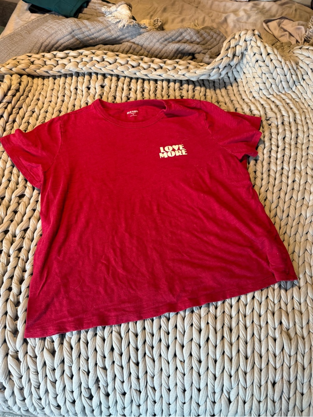 Love More Red Graphic Tee